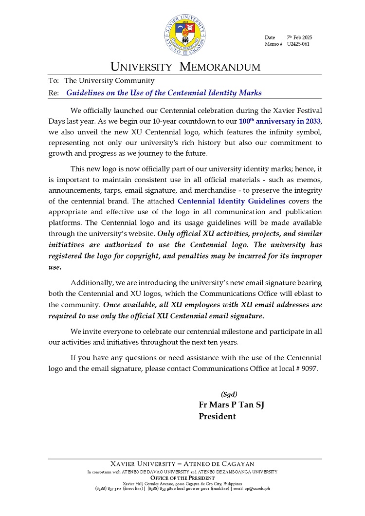 02072025.Web.MemoU U2425 061 250201 100th Anniversary in 2033 page 0001