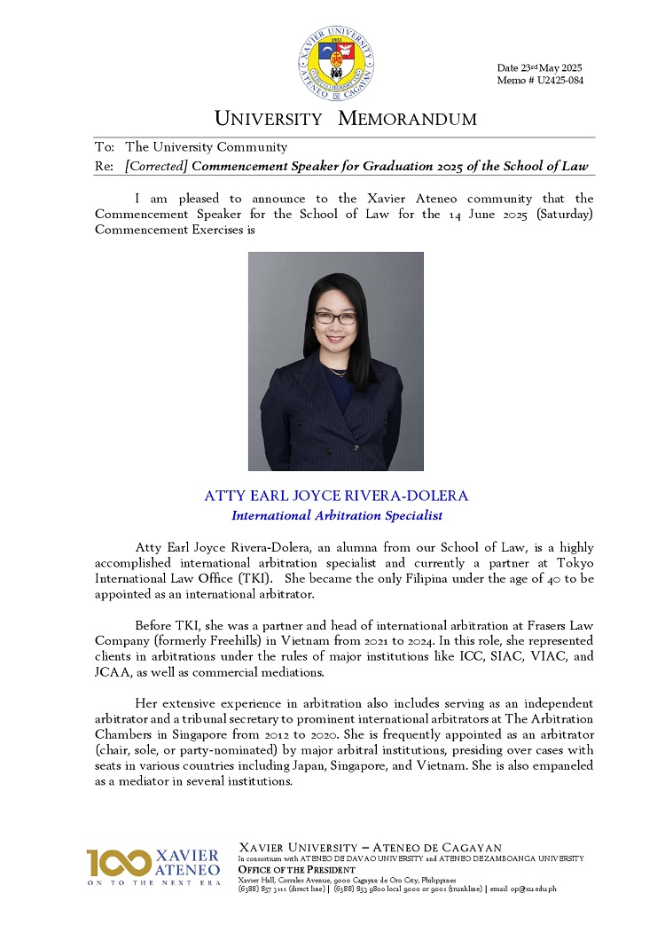 05232025.Web.MemoU U2425 084 250523 Commencement Speaker for Graduation 2025 of the School of Law 0001