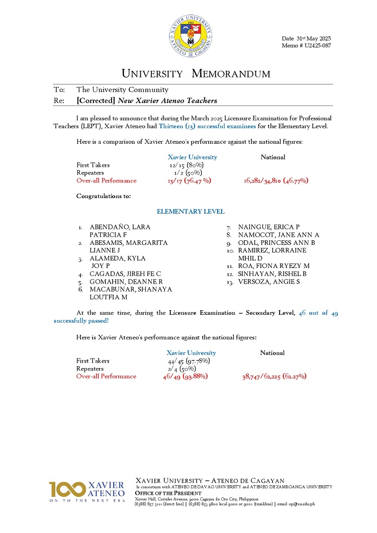 06042025.Web.MemoU U2425 087 253105 New Xavier Ateneo Teachers 0001