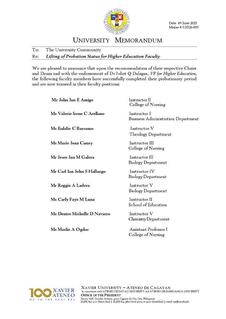 06072025.Web.MemoU U2526 003 250604 Lifting of Probation Status for Higher Education Faculty p1