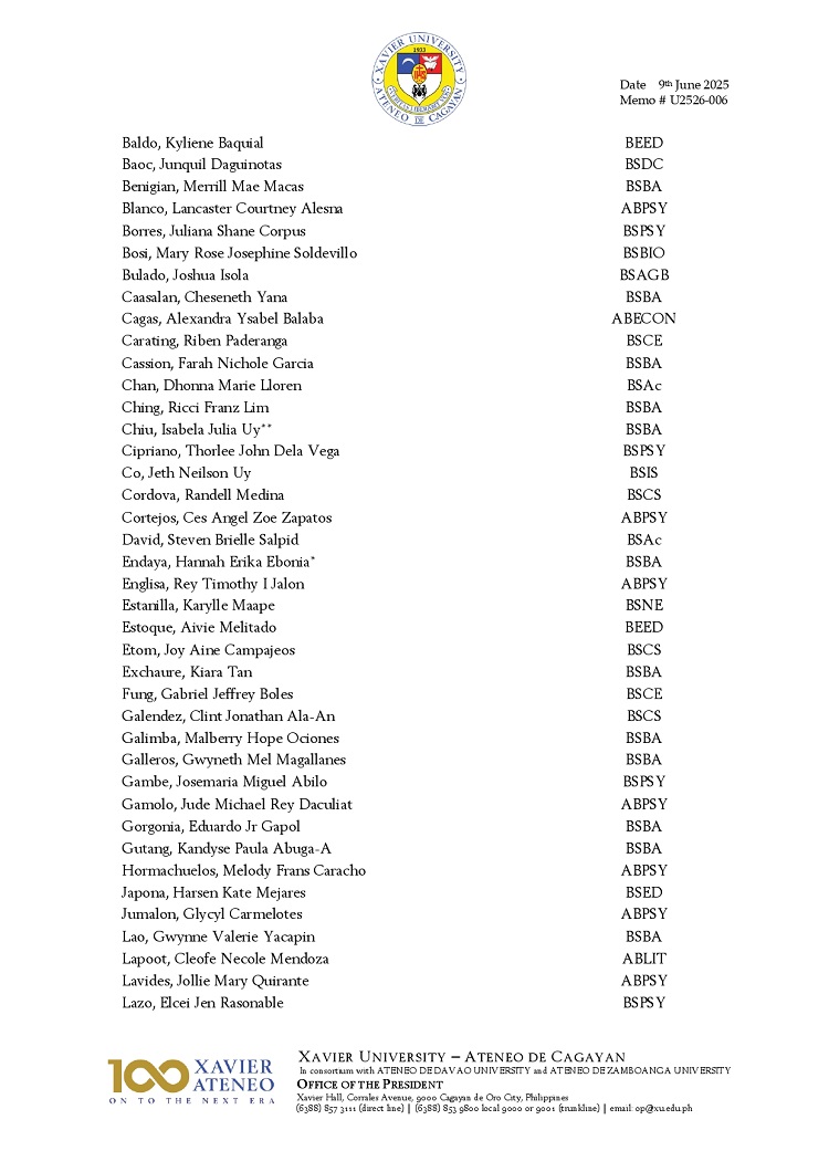 06132025.Web.MemoU U2526 006 250609 Graduation Honors 2025 Updated page 0002