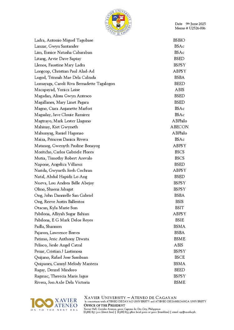 06132025.Web.MemoU U2526 006 250609 Graduation Honors 2025 Updated page 0006
