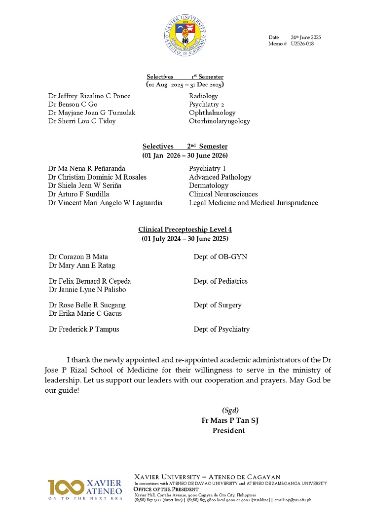 06242025.Web.MemoU U2526 018 250624 ReAppointment of SOM Administrators AY 25 26 page 0002