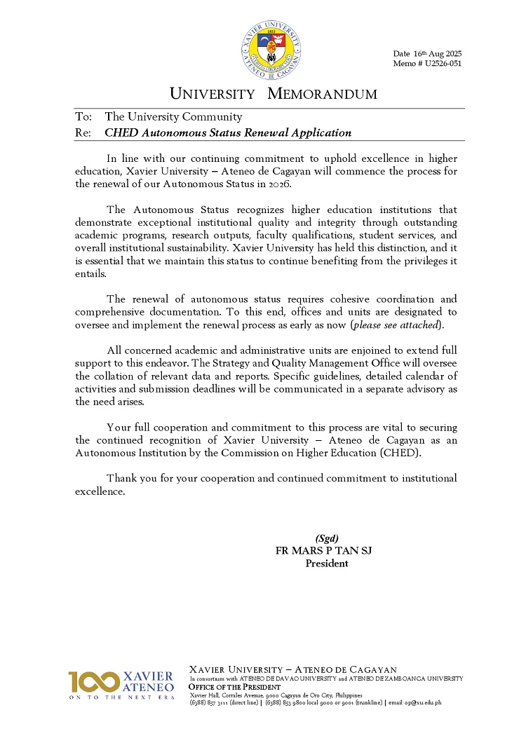 08202025.Web.MemoU U2526 051 20250816 CHED Autonomous Status Renewal Application page 0001