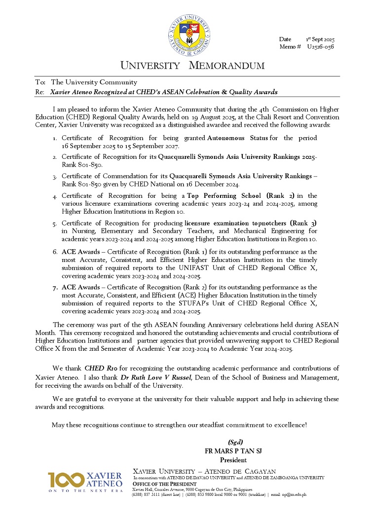 09032025.Web.MemoU U2526 056 20250901 4th Regional Quality Awards page 1