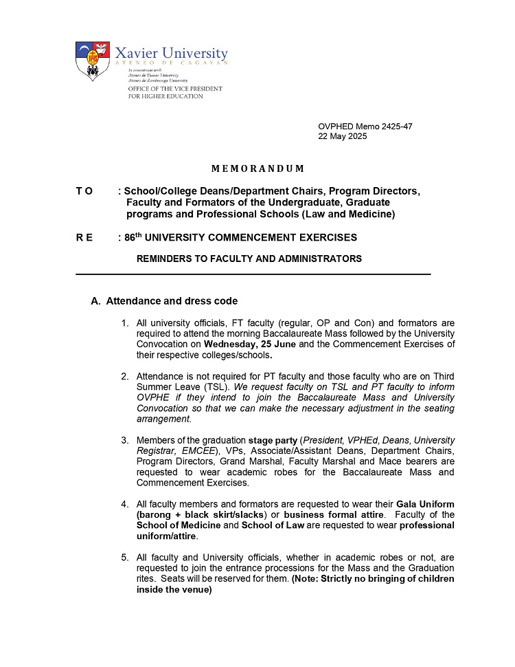 05222025.Web Graduation Memo Deans Faculty 2025 page 0001
