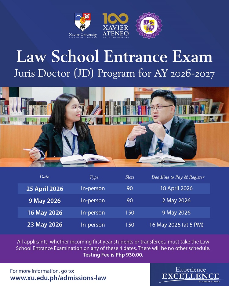 02032026.Web XU School of Law Entrance Exam AY 2026 2027