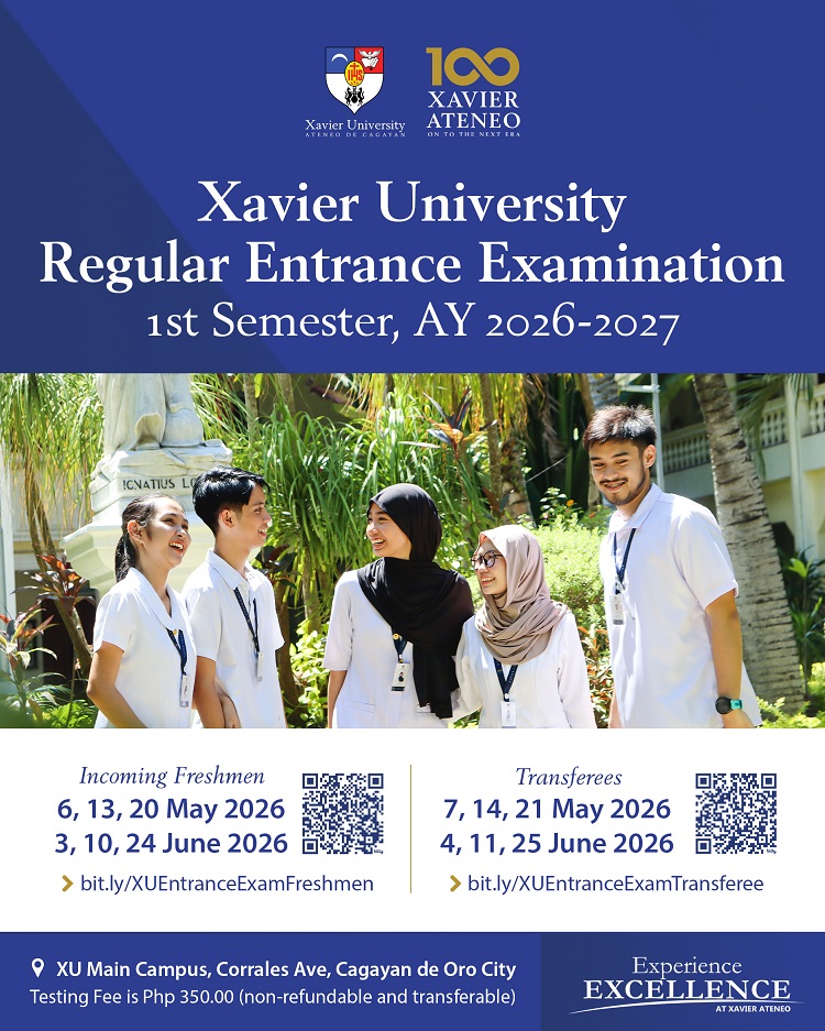 04072026.Web XURegularEntranceExam 1stSem AY2627