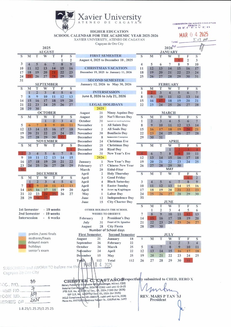 07282025.Web Academic Calendar University Registrar page 0001