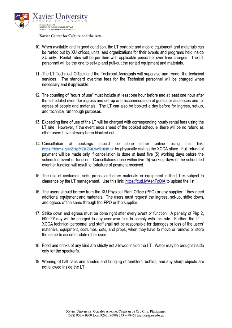 07182024.Web Approved Little Theater Use Policies and Guidelines page 0002