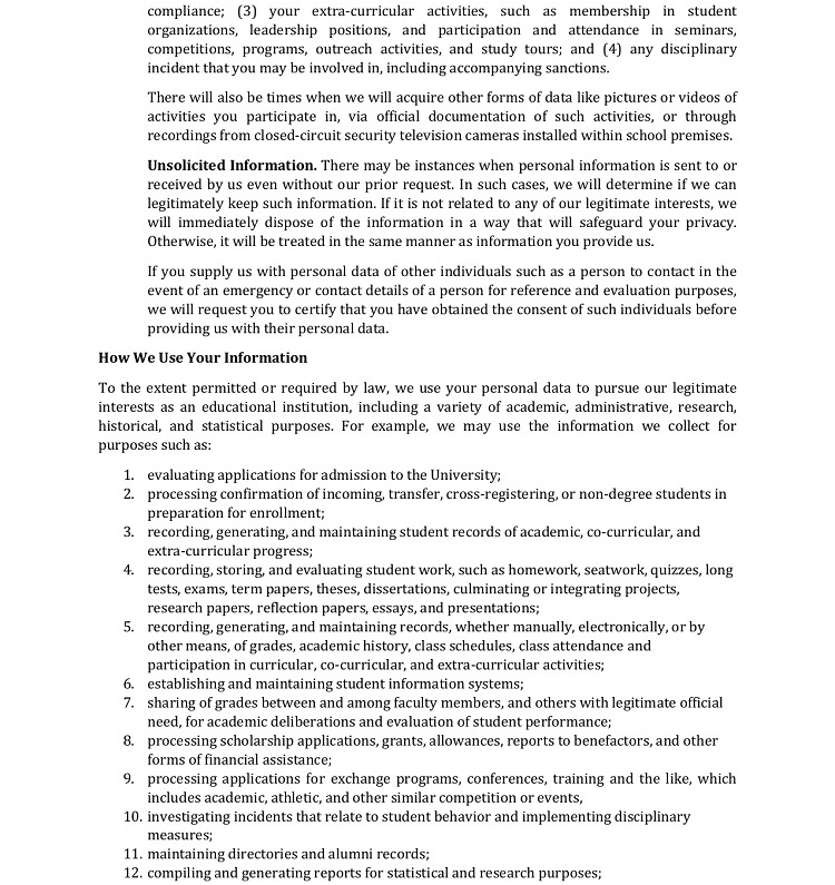 04112025.Web 3.XAVIER ATENEO PRIVACY POLICY FOR APPLICANTSSTUDENTS AND ALUMNI 2
