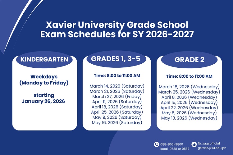 02252026.Web XUGS 2627 Entrance Exam Dates