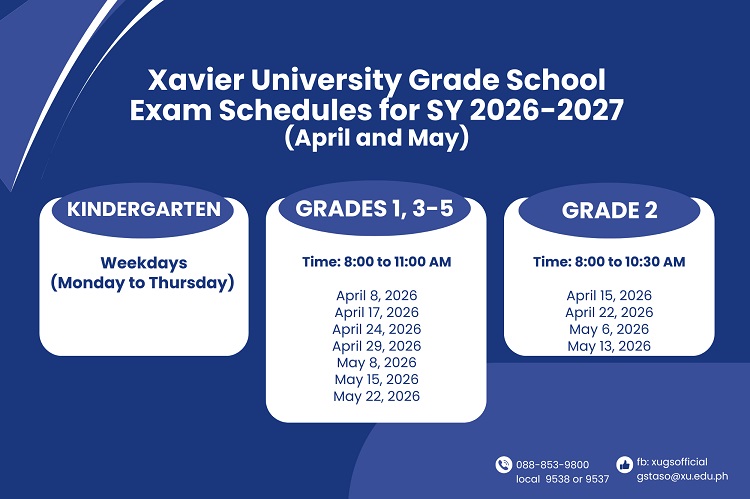03192026.Web XUGS Exam Schedules for AY 2026 2027 April and May