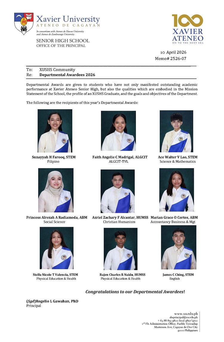 04102026.Web.MemoU Memo 2526 07 Departmental Awardees 2026