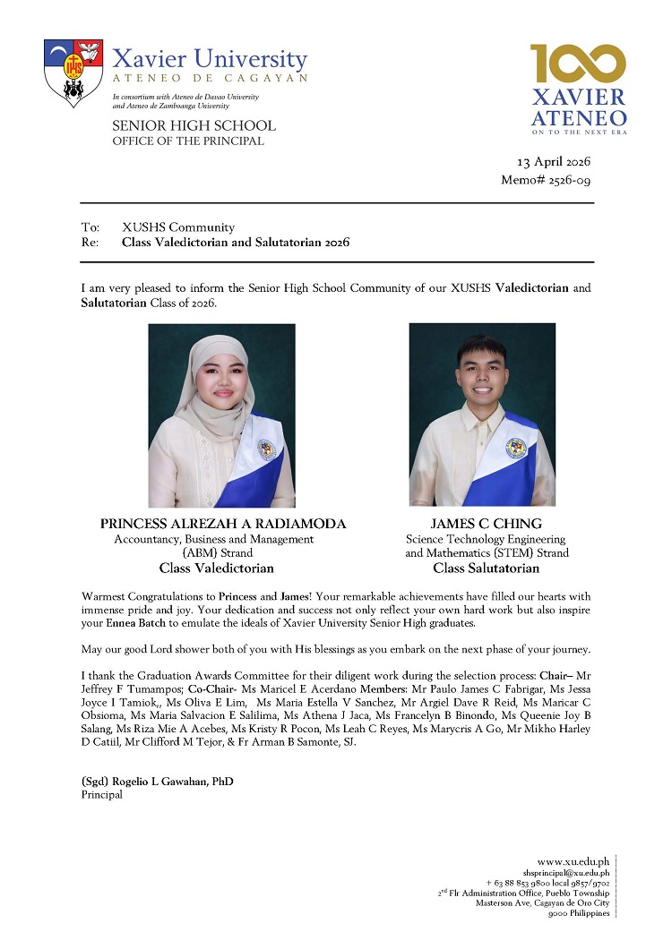 04132026.Web Memo 2526 09 Class Valedictorian and Salutatorian 2026