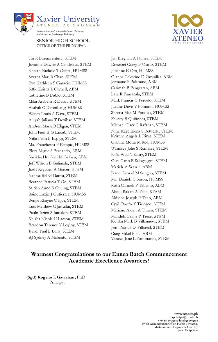 04142026.Web Memo 2526 010 Commencement Academic Excellence Awardees 2026 Page 2