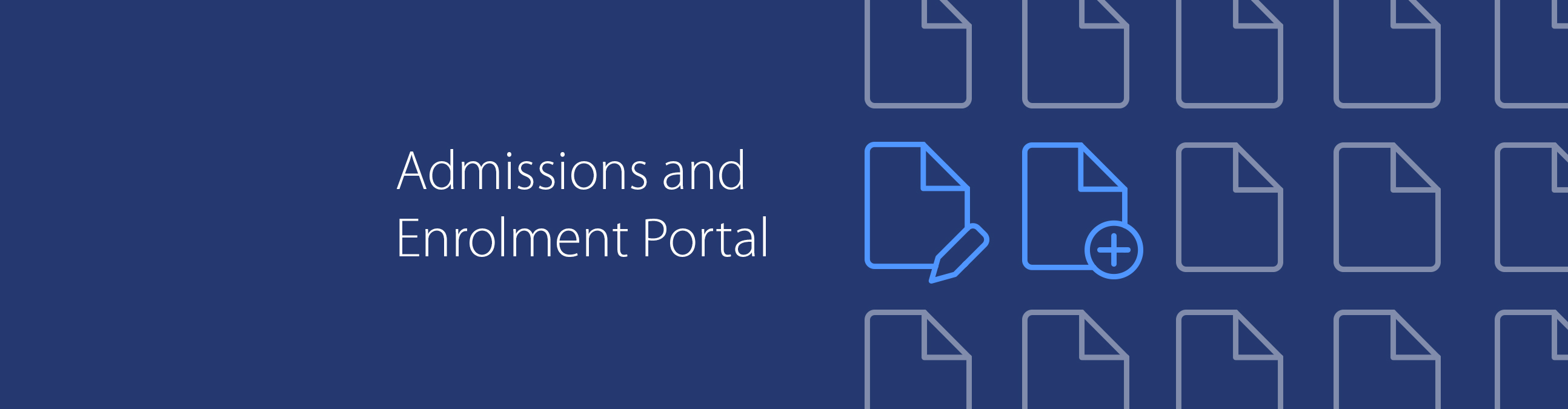 Admissions and Enrolment Portal Banner1
