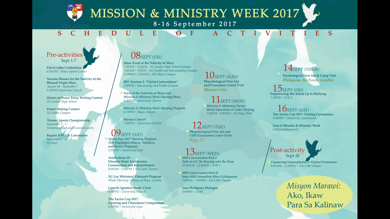 MM Week Branding Schedule of Activities