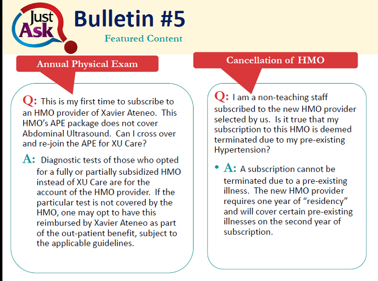 Just Ask Bulletin 5