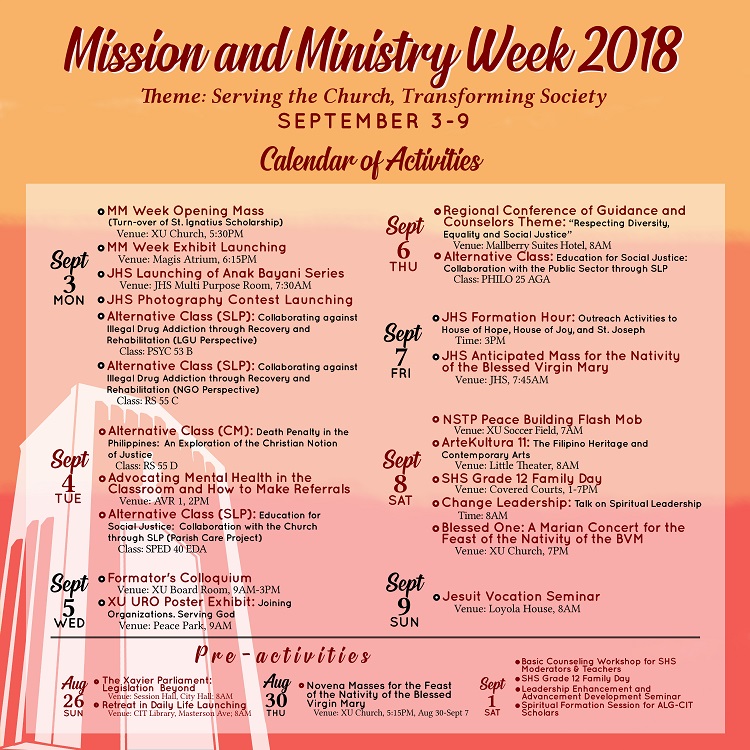 MMWEEK fnl Calendar of Activities