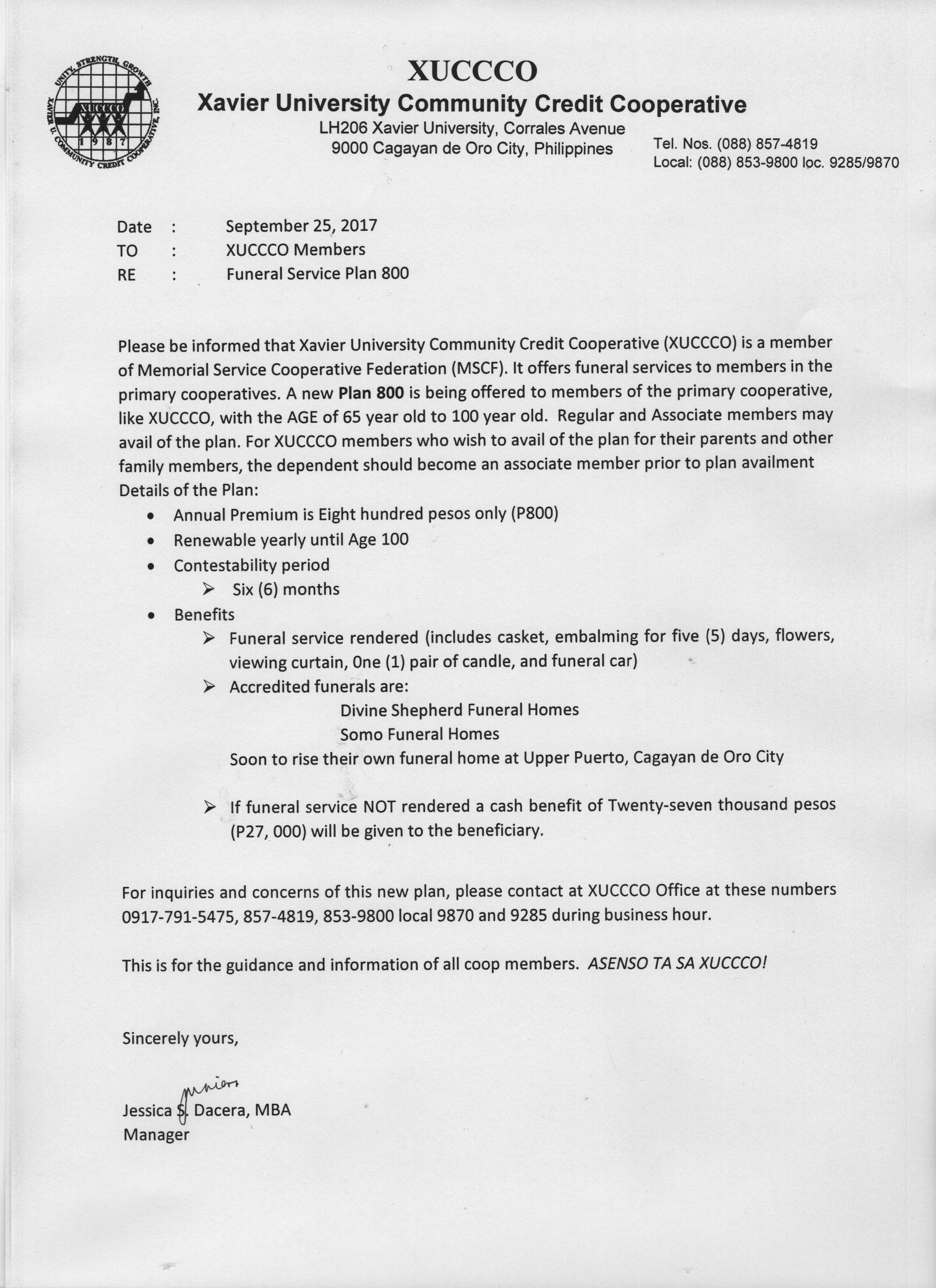 Funeral Service Plan xuccco