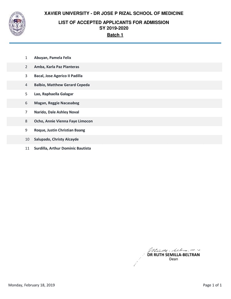 Screening Result Batch 1 Accepted 1