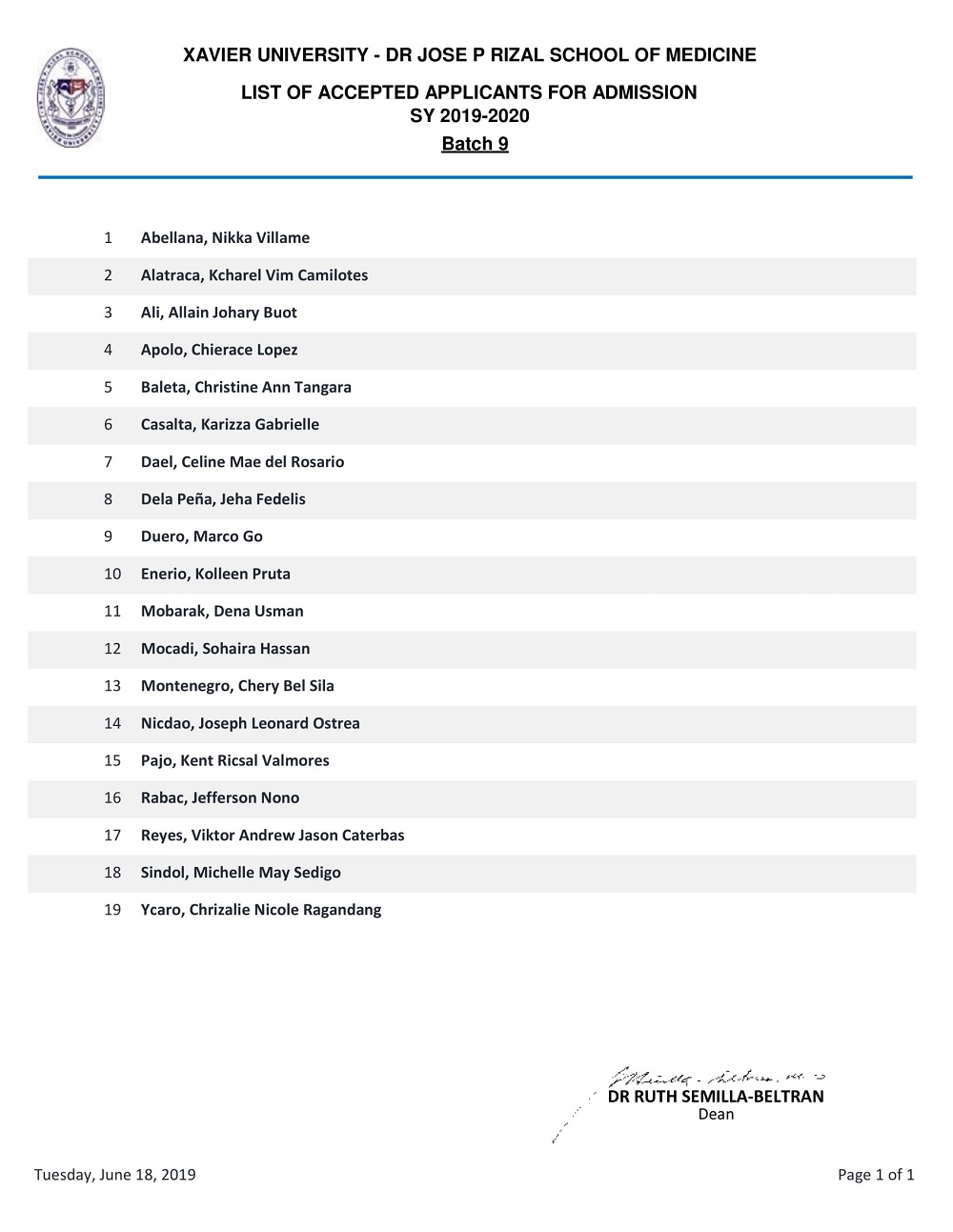 Screening Result Batch 9 Accepted 1