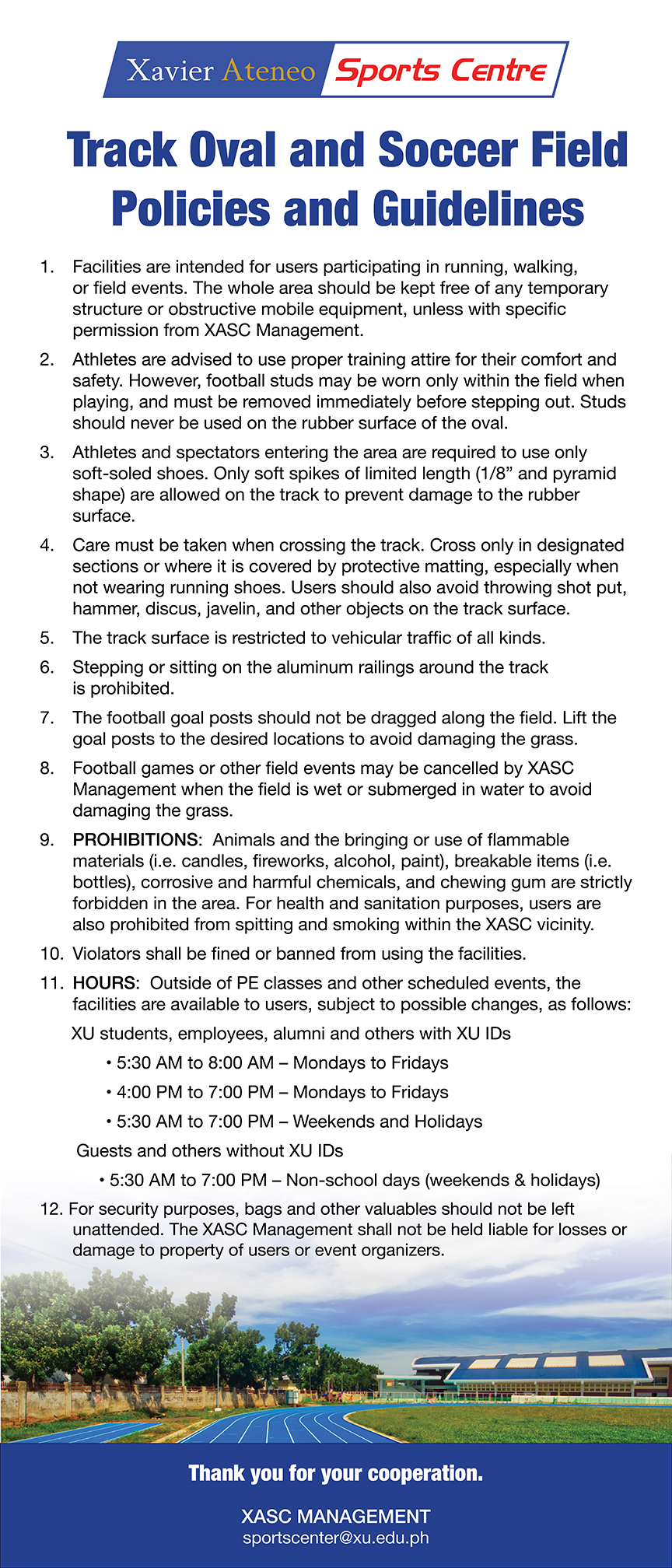 Oval Track Guidelines eblast